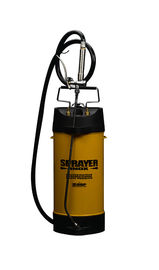 pulvérisateur de pression en métal 5L jaune avec le bec et la soupape à air réglables